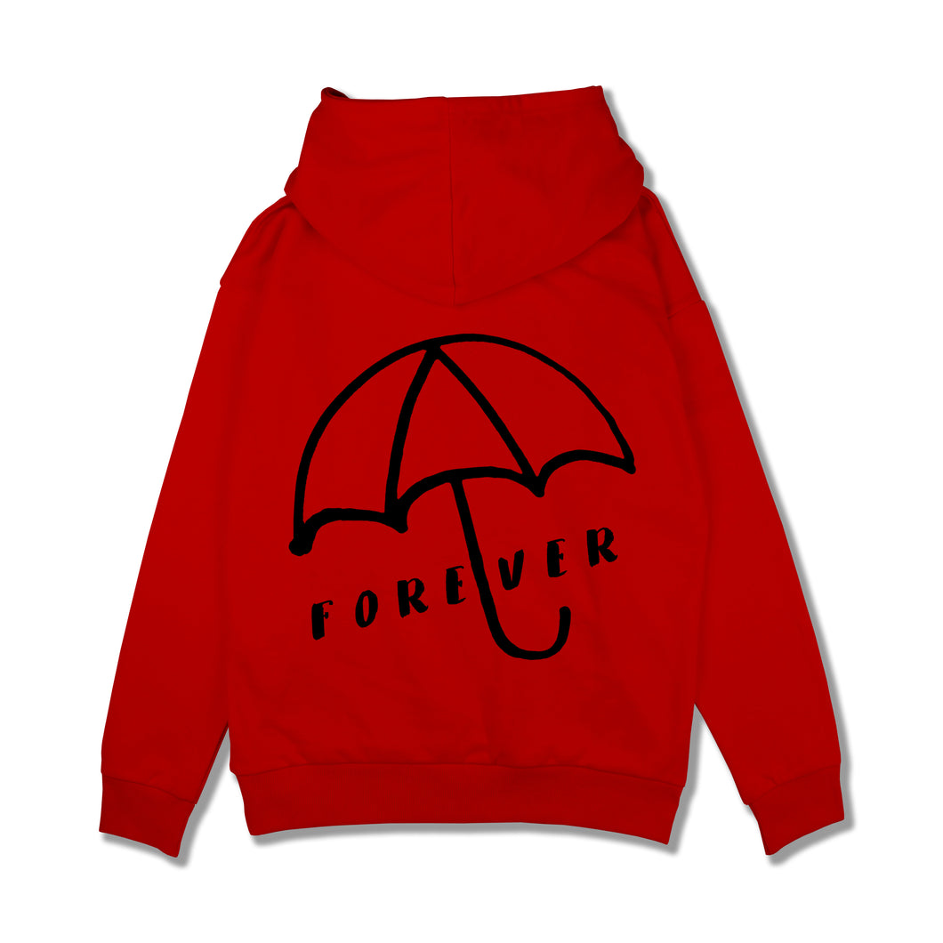 Forever Umbrella Hoodie - Red