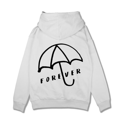 Forever Umbrella Hoodie - White